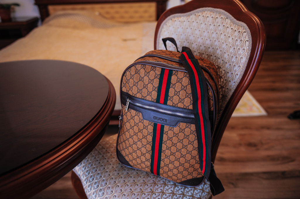 Большой тканевый рюкзак Гуччи