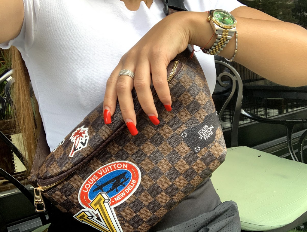 Коричневая Бананка Louis Vuitton Luxe