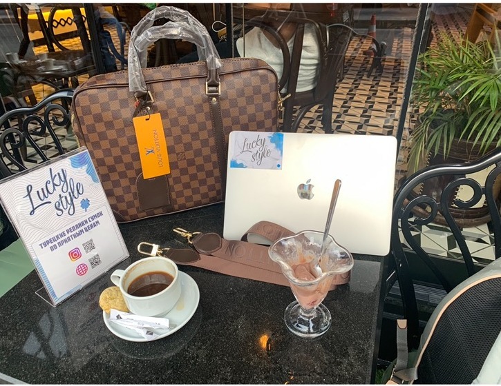 Сумка для ноута коричневая Louis Vuitton