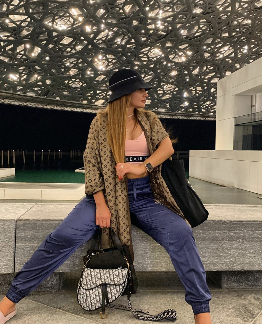 Шаль LV Brown 2859