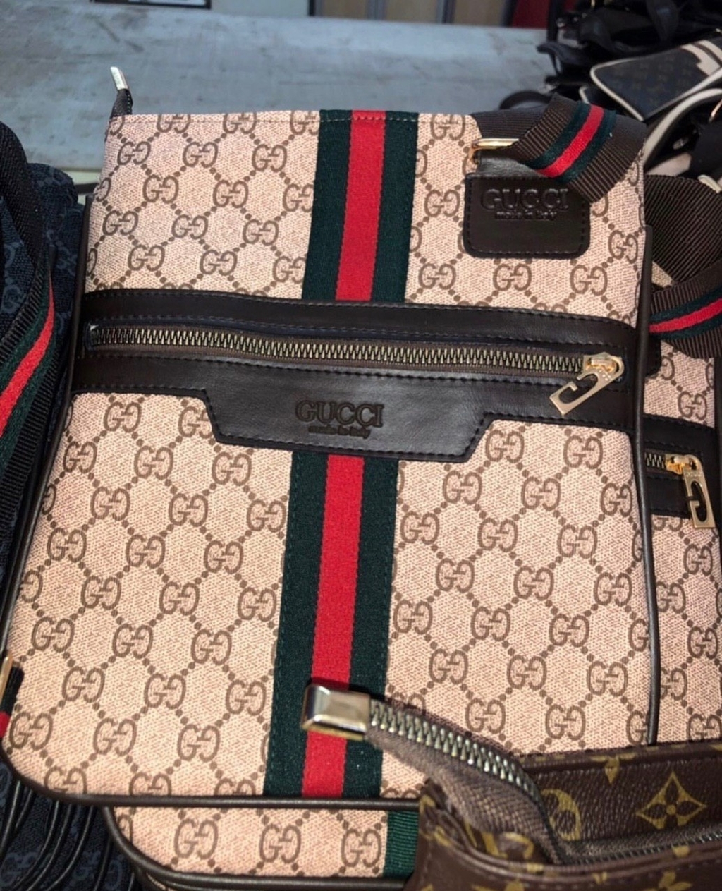 Мужская Сумка Через Плечо Gucci латте