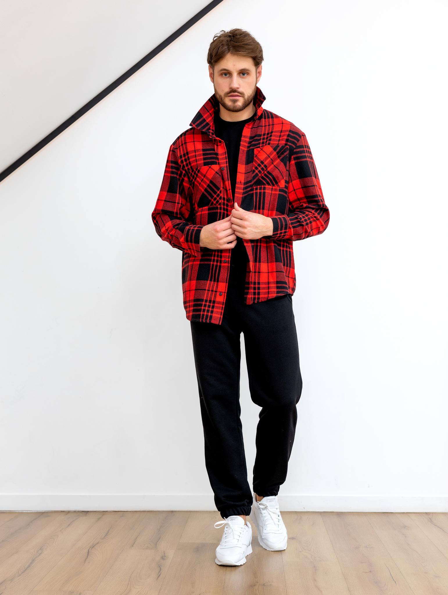 Рубашка PLAID MEN Красный/Черный