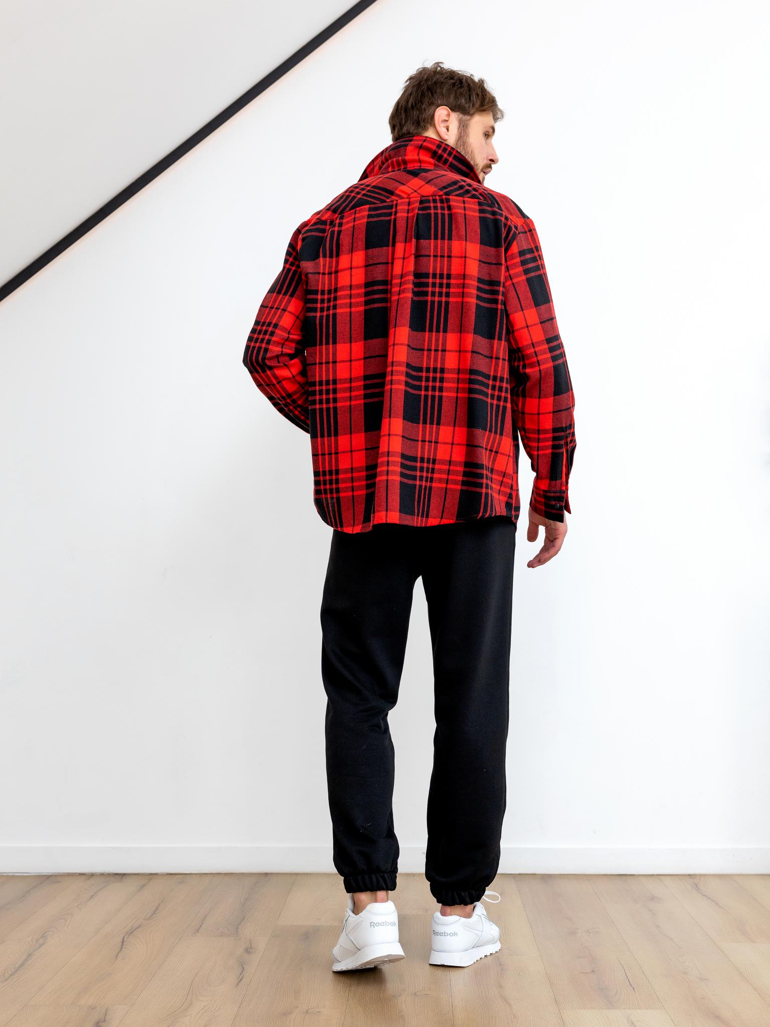 Рубашка PLAID MEN Красный/Черный