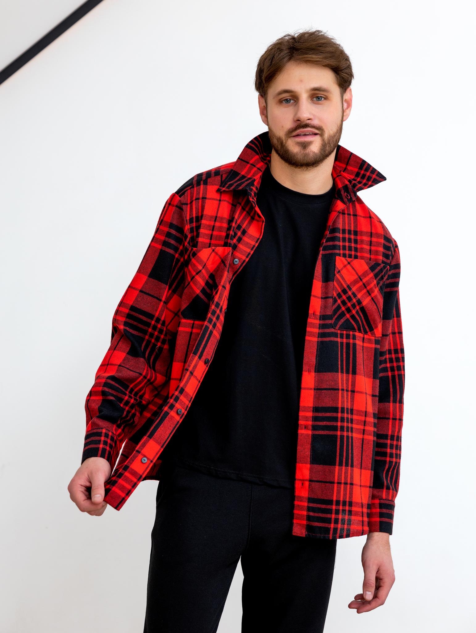 Рубашка PLAID MEN Красный/Черный