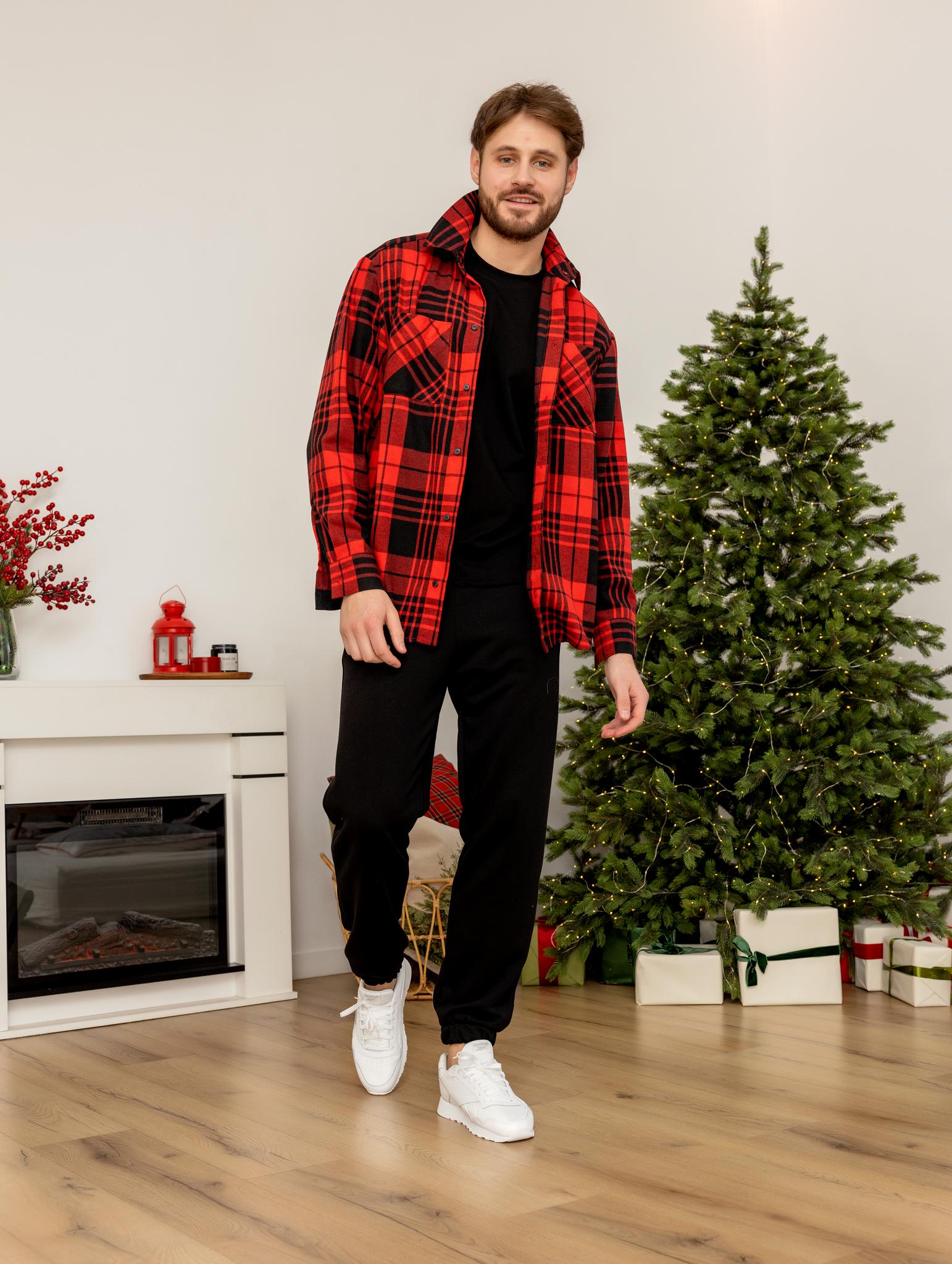 Рубашка PLAID MEN Красный/Черный