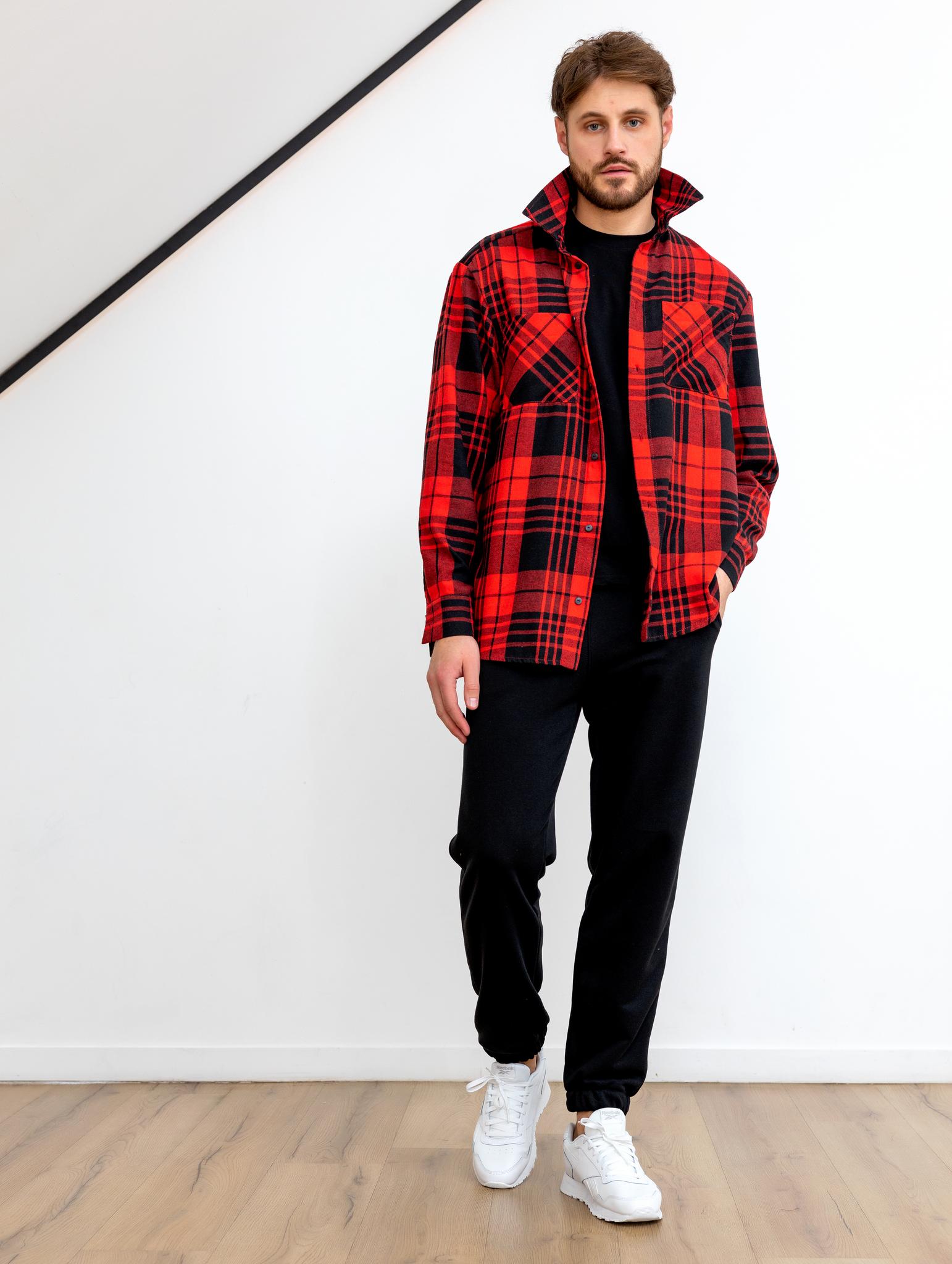 Рубашка PLAID MEN Красный/Черный