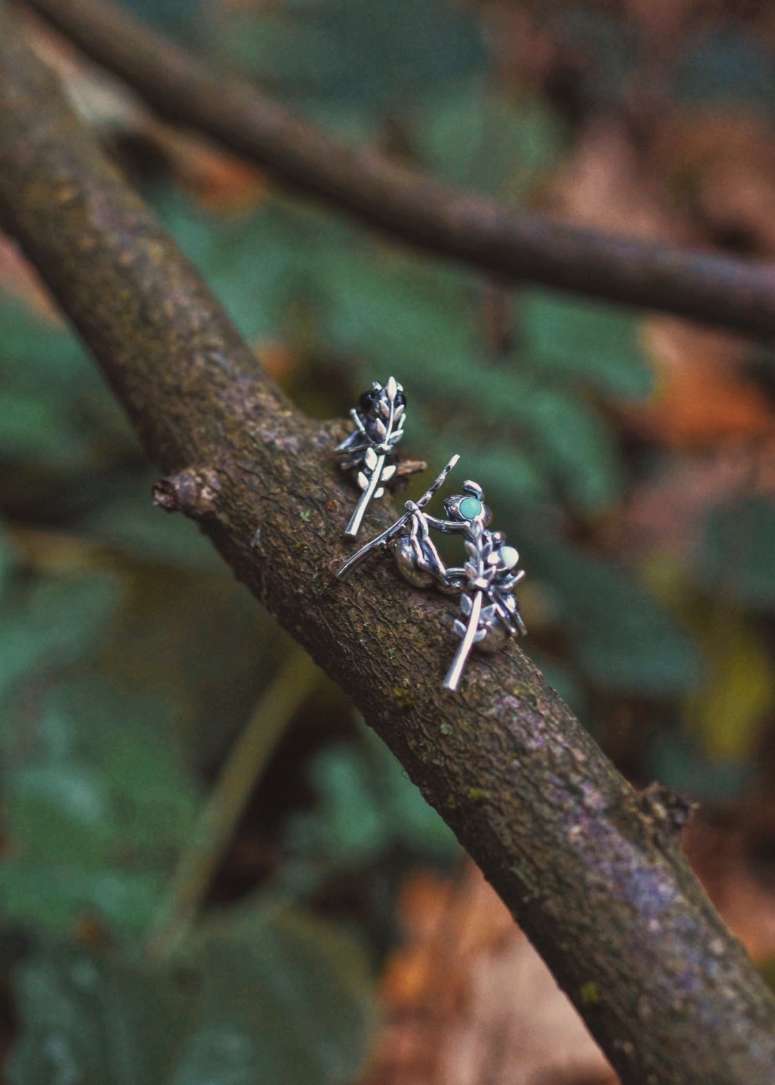 Ant with turquoise eyes
