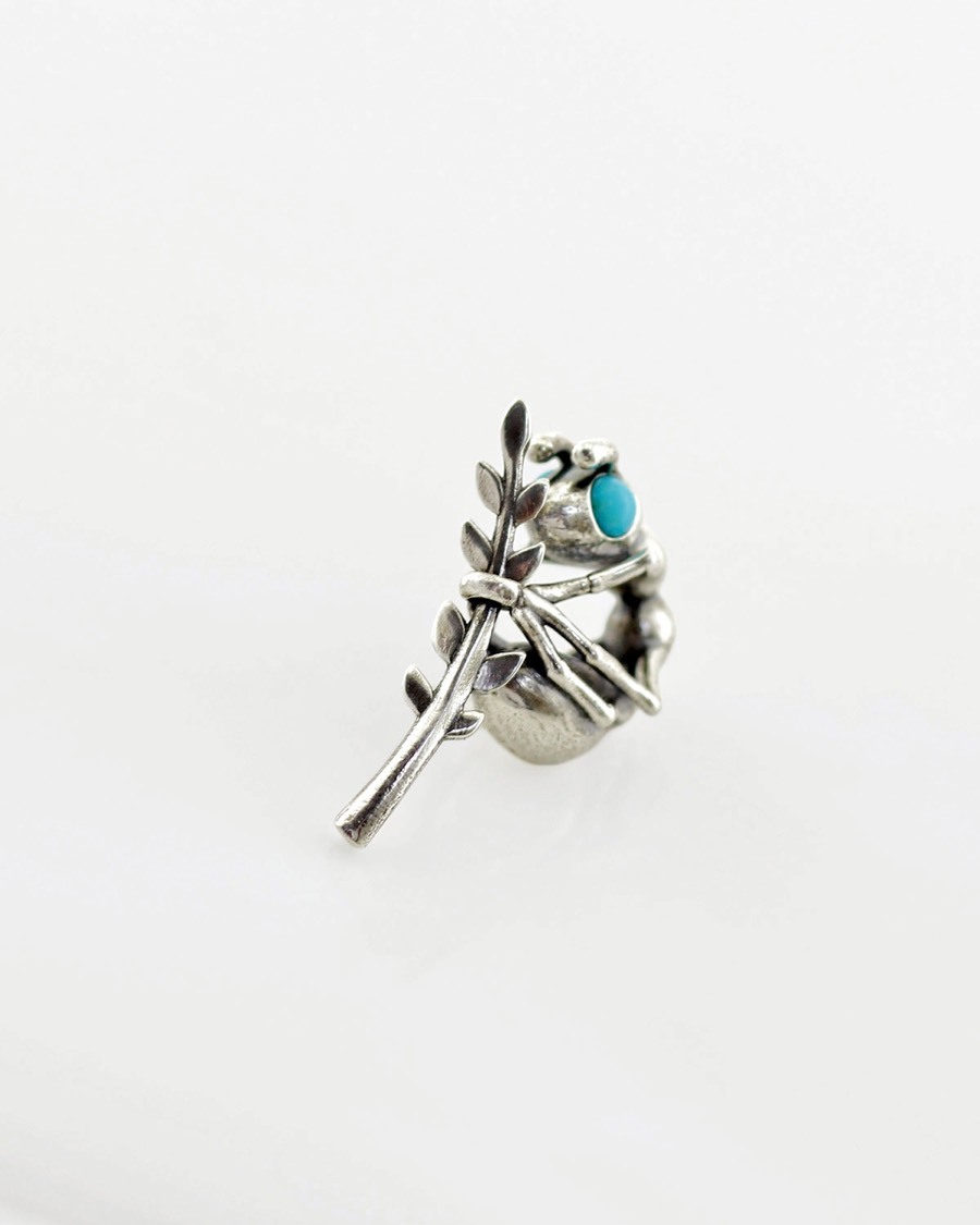Ant with turquoise eyes