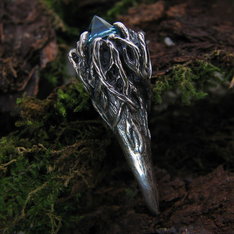 Staff -bead  topaz