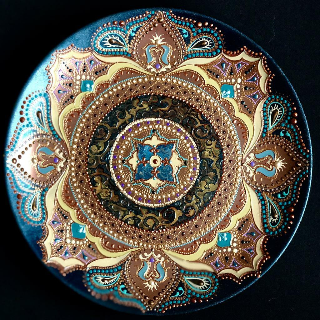 Тарелка декоративная Sun and flowers