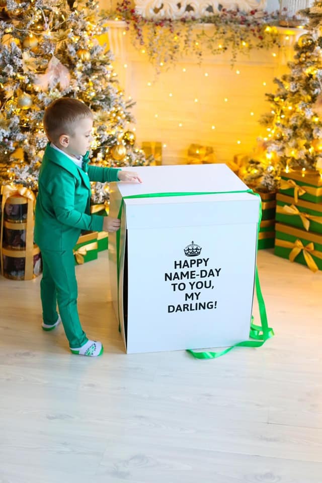 Надпись на коробке