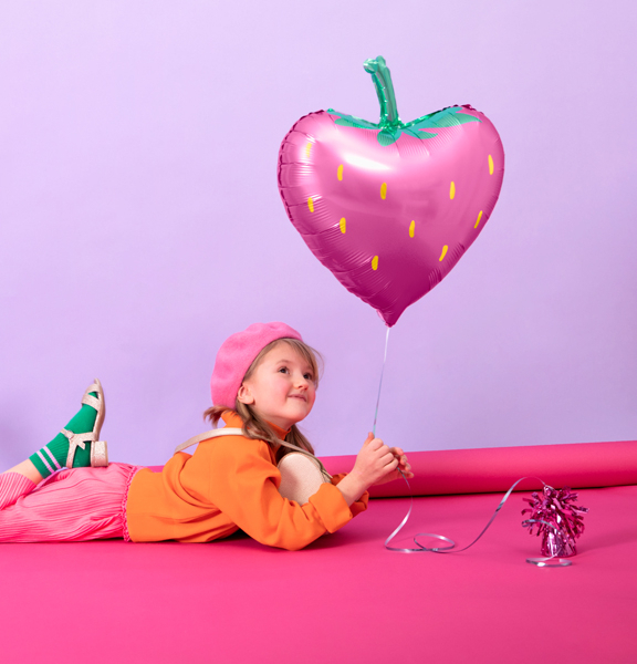 hēlija-balons-zemene