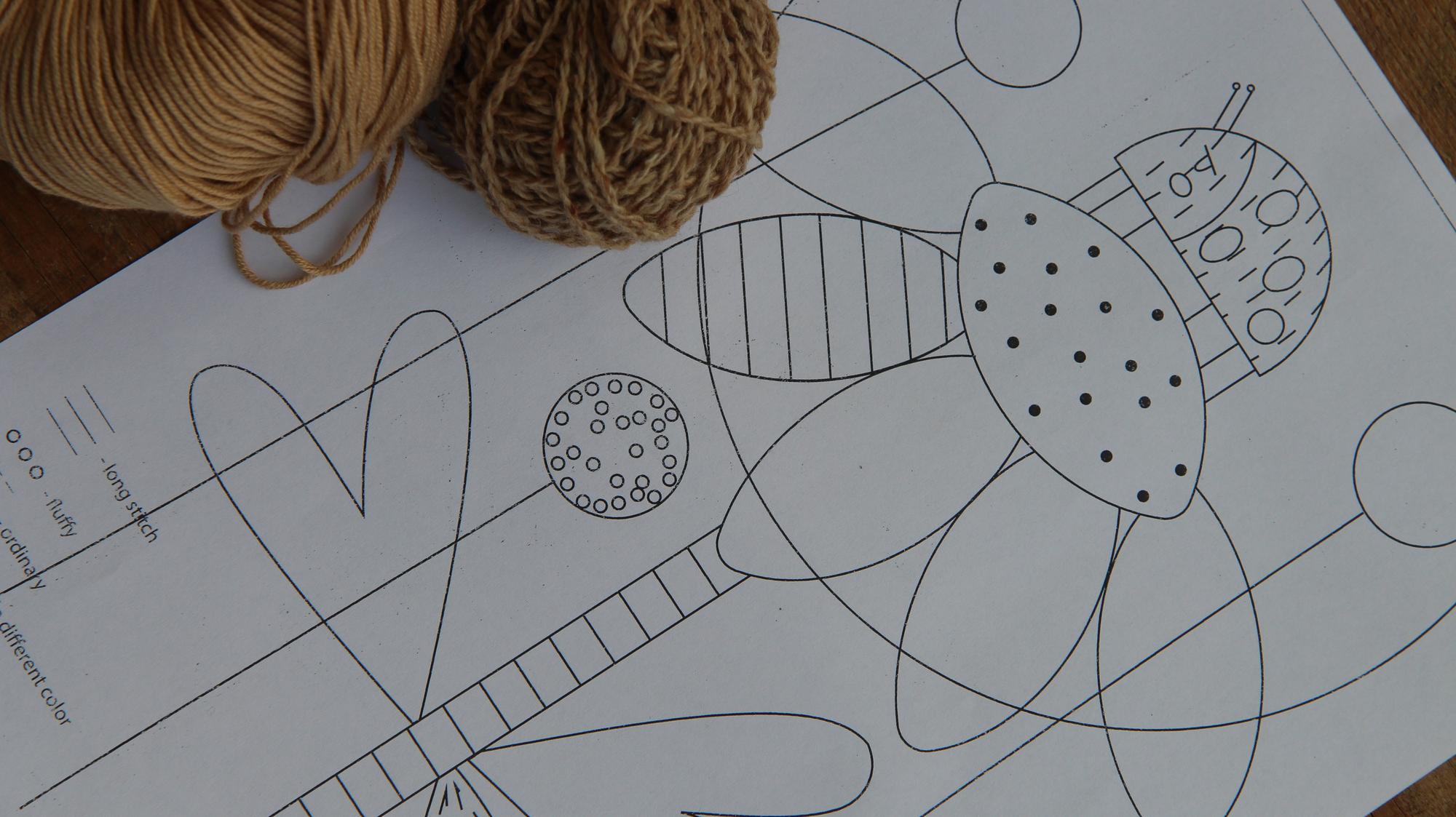 ЕСКІЗ ДЛЯ ВИШИВКИ "СОНЕЧКО НА КВІТЦІ"