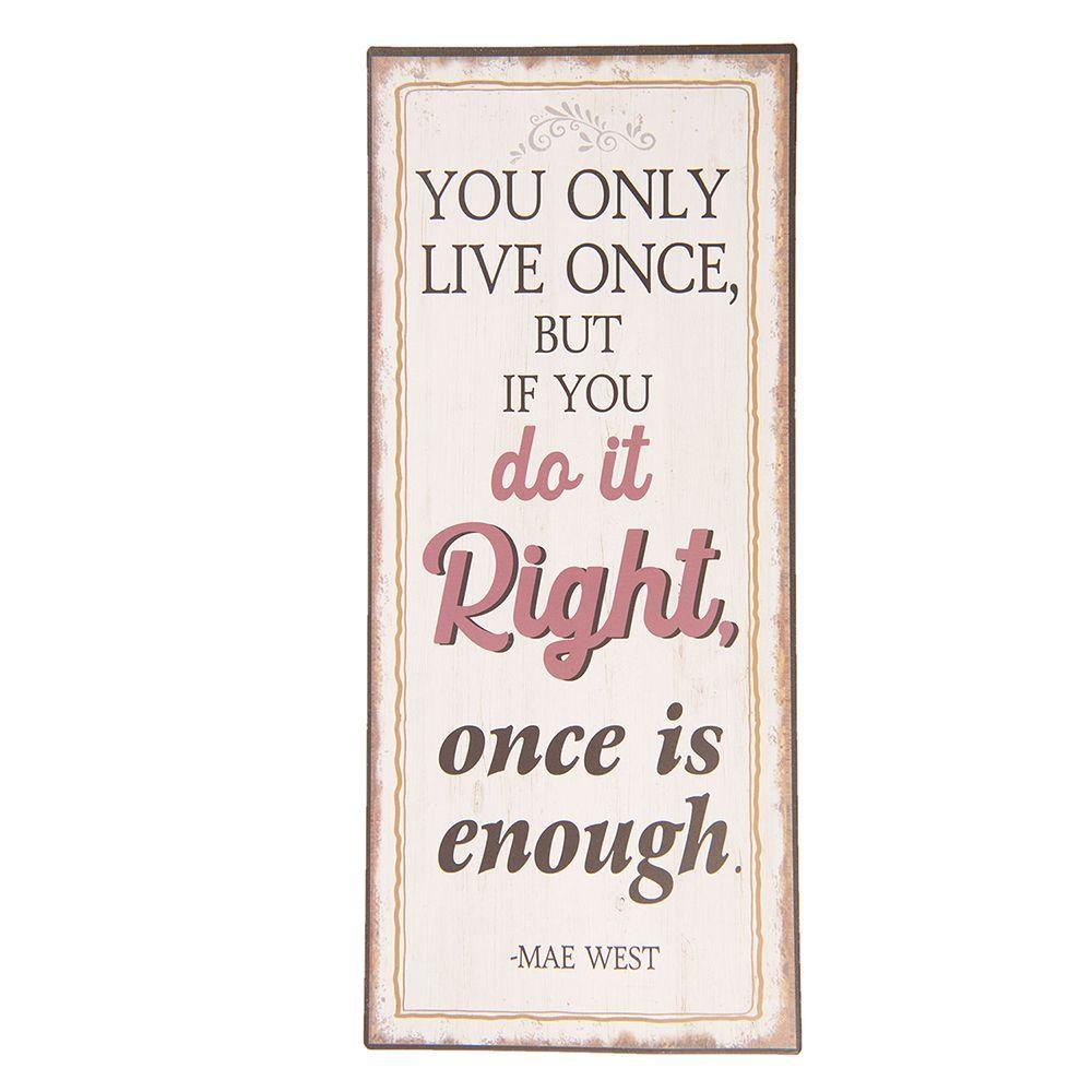 Once is enough