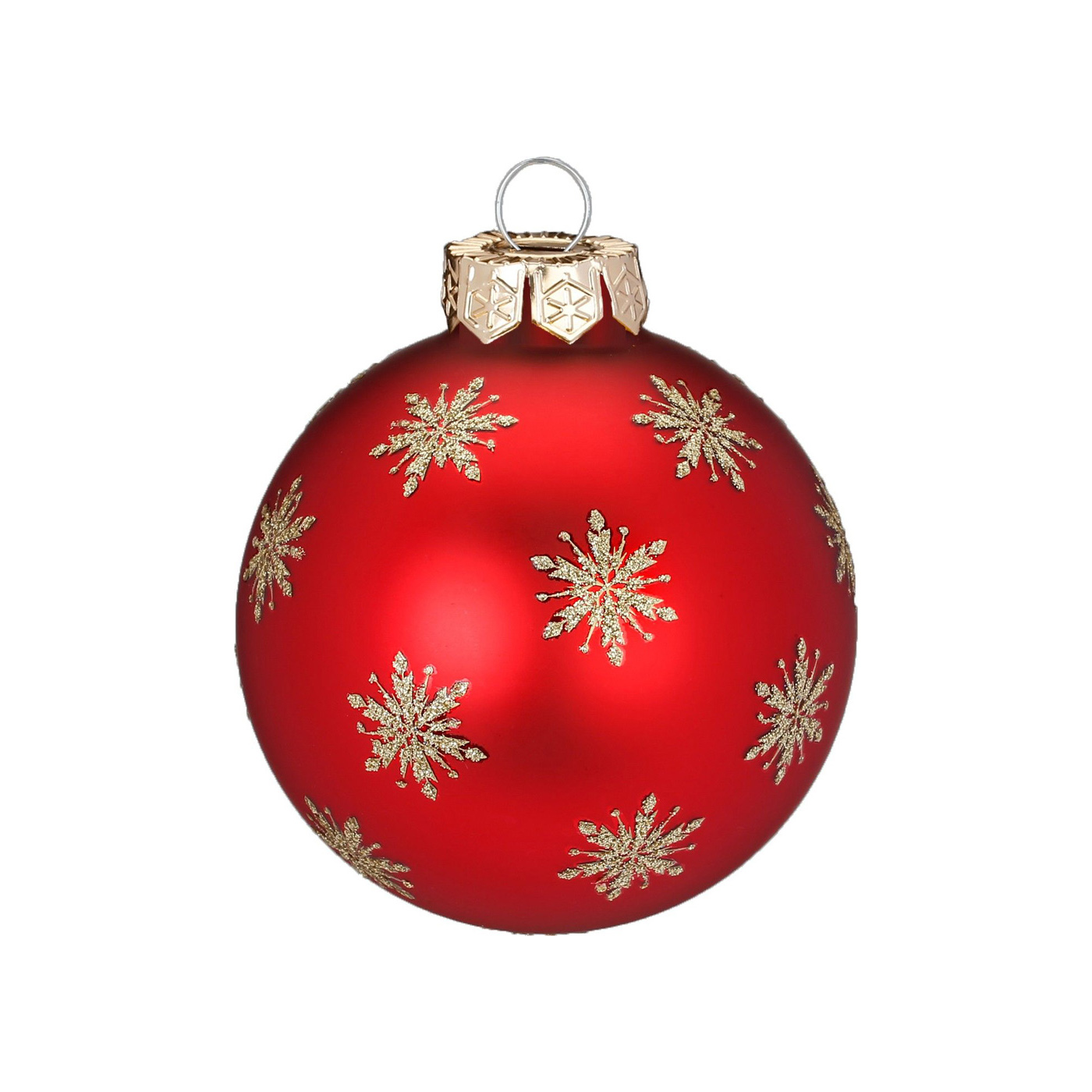 Bauble Merry Red, 8 cm