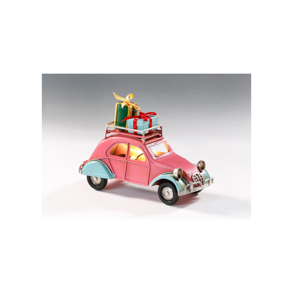 Festive car with presents and LED-light