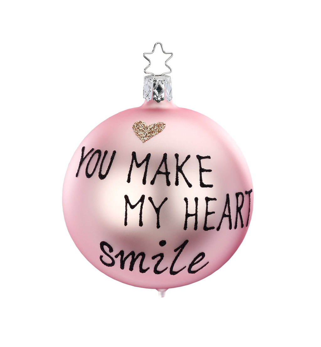 Ornament "You make my heart smile" by Inge-Glas