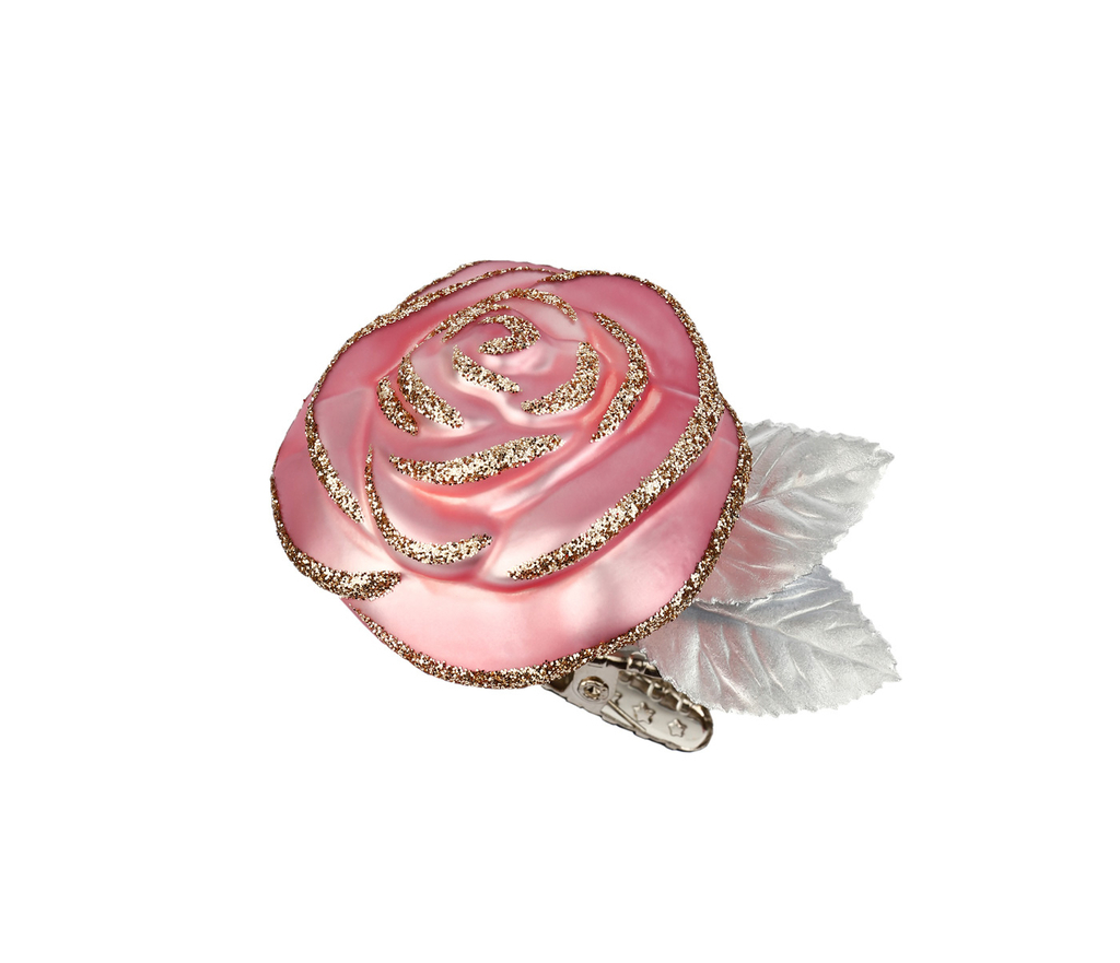 Rose pink Glass Ornament 5.5 cm