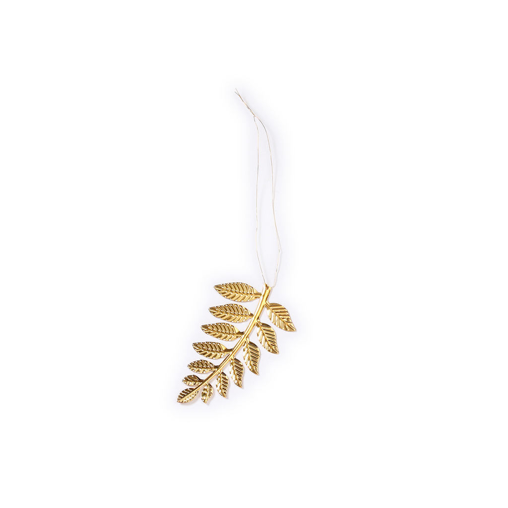 Golden Leaf Christmas-tree ornament