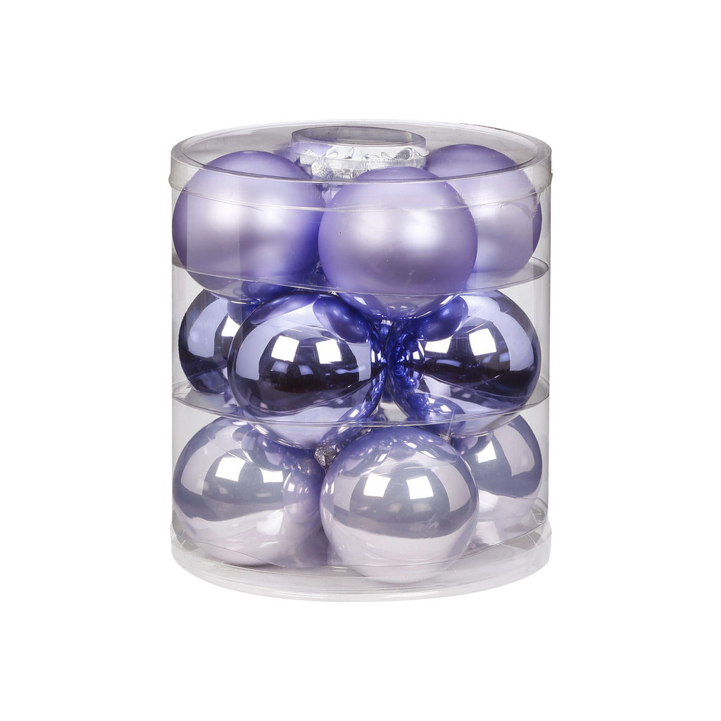 Dreamy Lilac Bauble Set of 12 pcs., 8 cm
