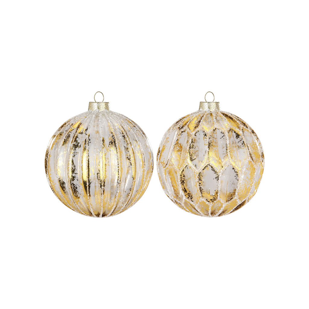 Christmas ornament Rustic gold ⌀ 10 cm