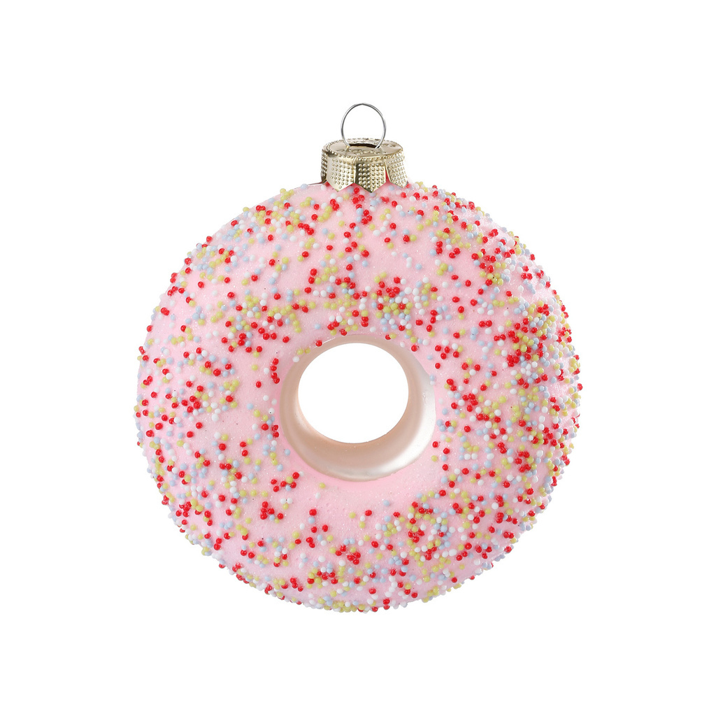 Raspberry Donat 10.5 cm, glass