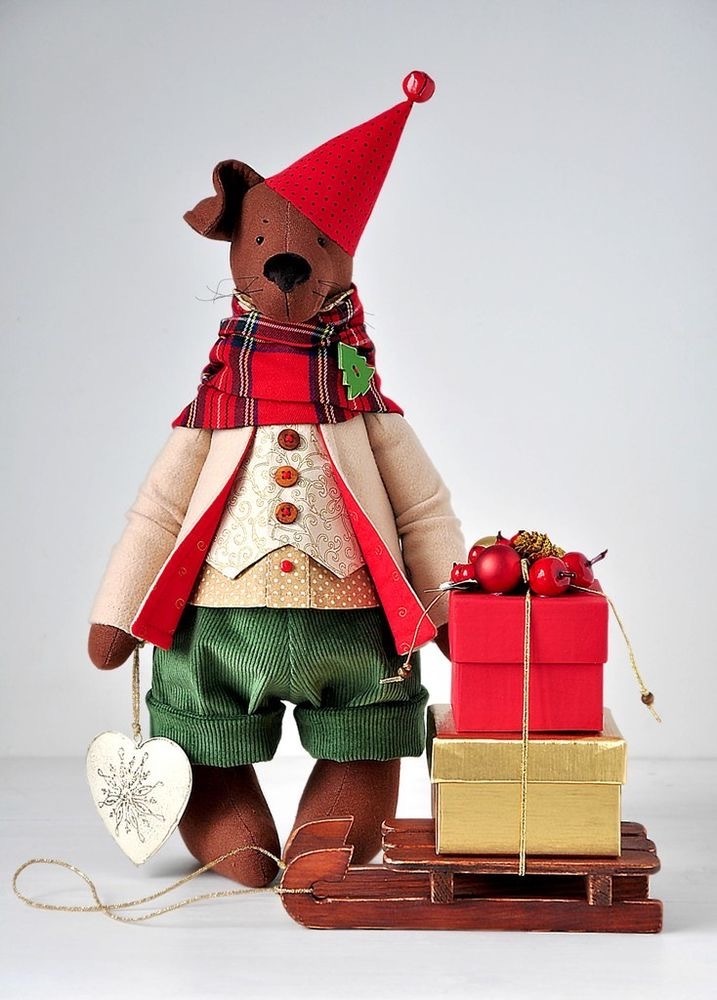 Plush Nose Doggi by N.Dzigora, unique, 45 cm