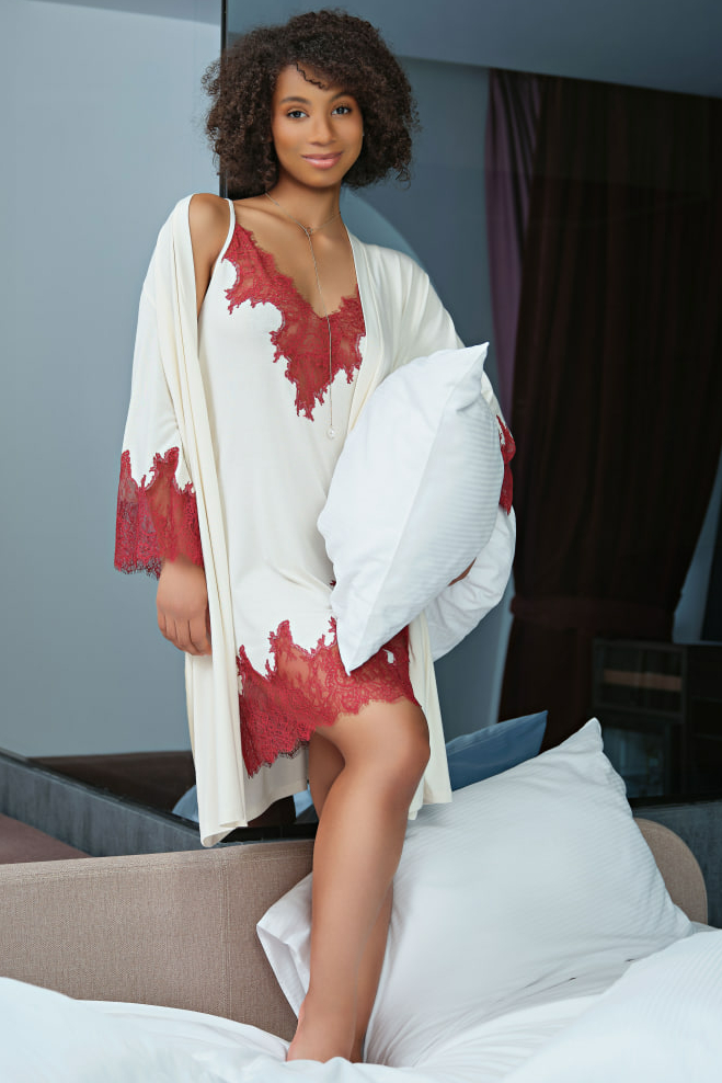 Нічна сорочка з бамбуку 03326 Effetto Італія