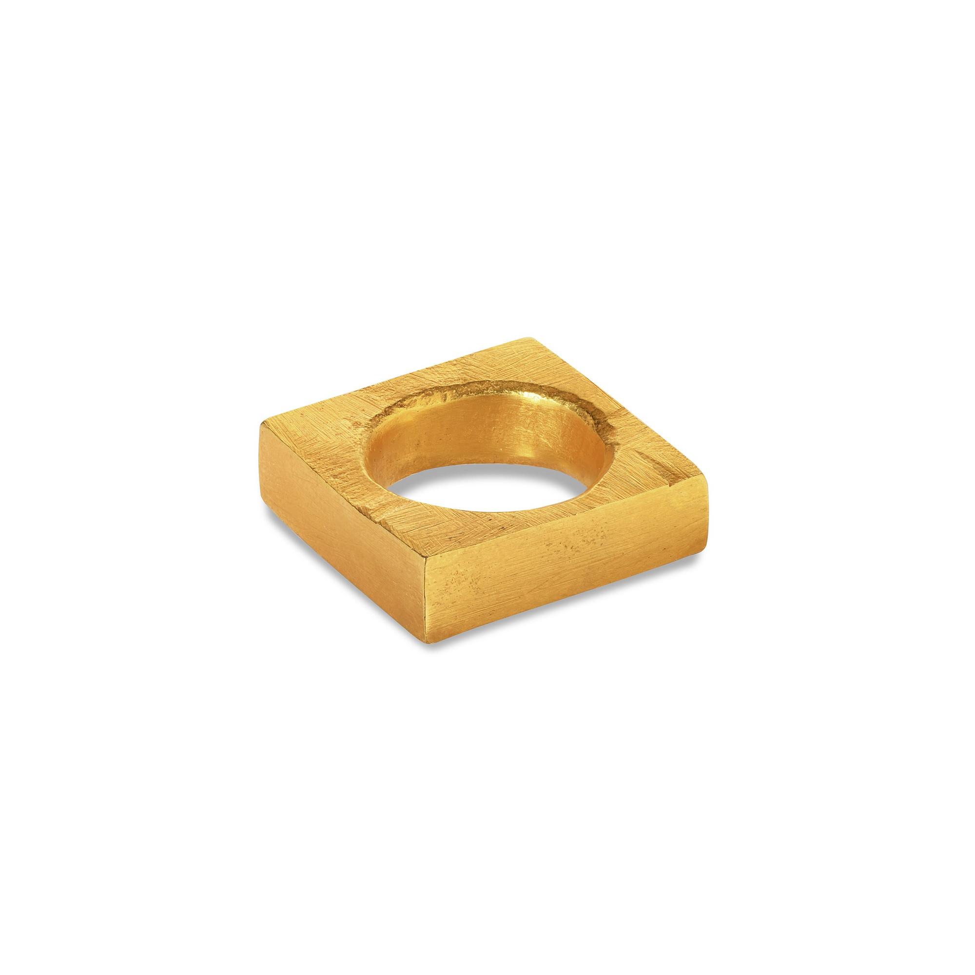 Verėvkina Treasures Квадратное кольцо в позолоте