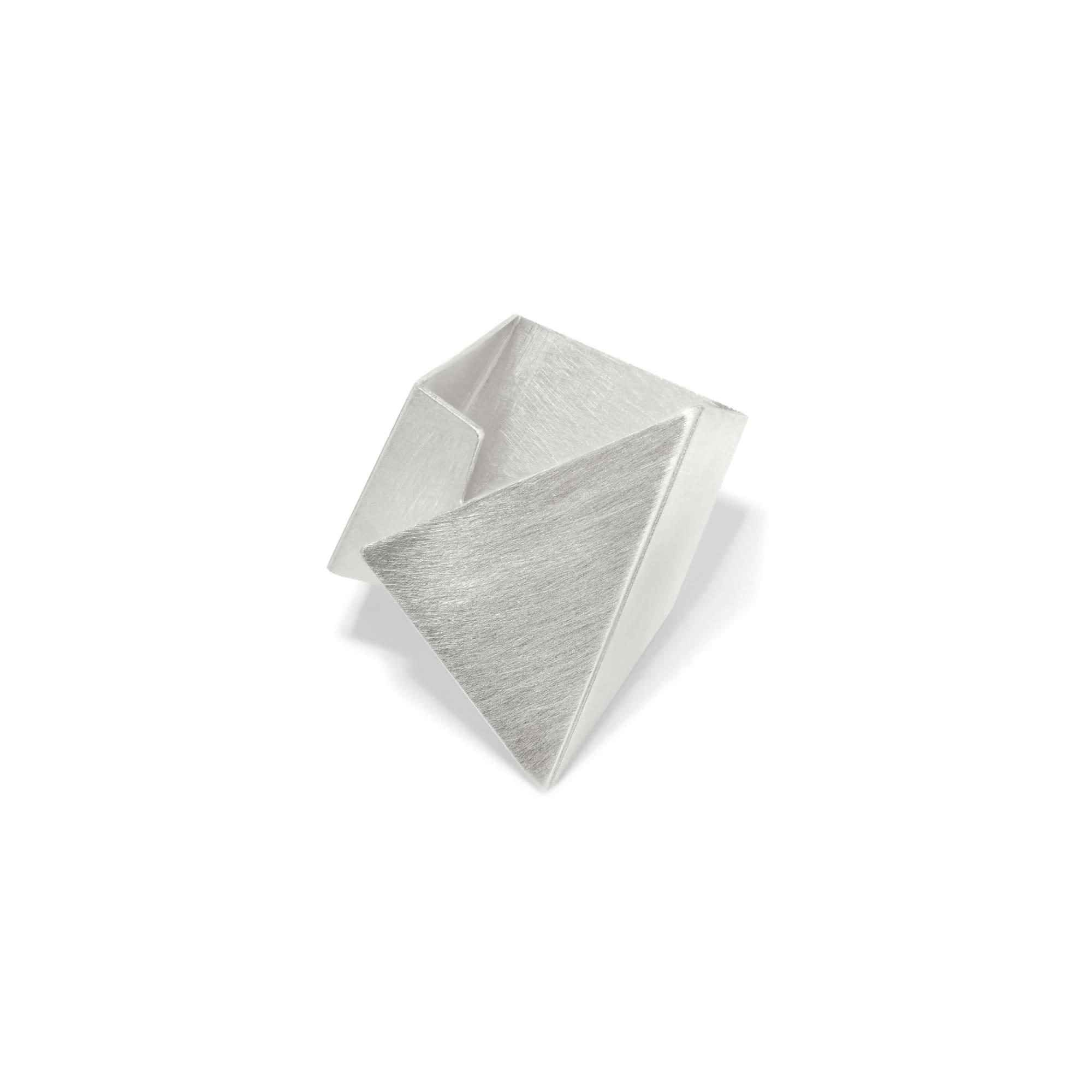 Burcu Büyükünal Кольцо Origami в серебре