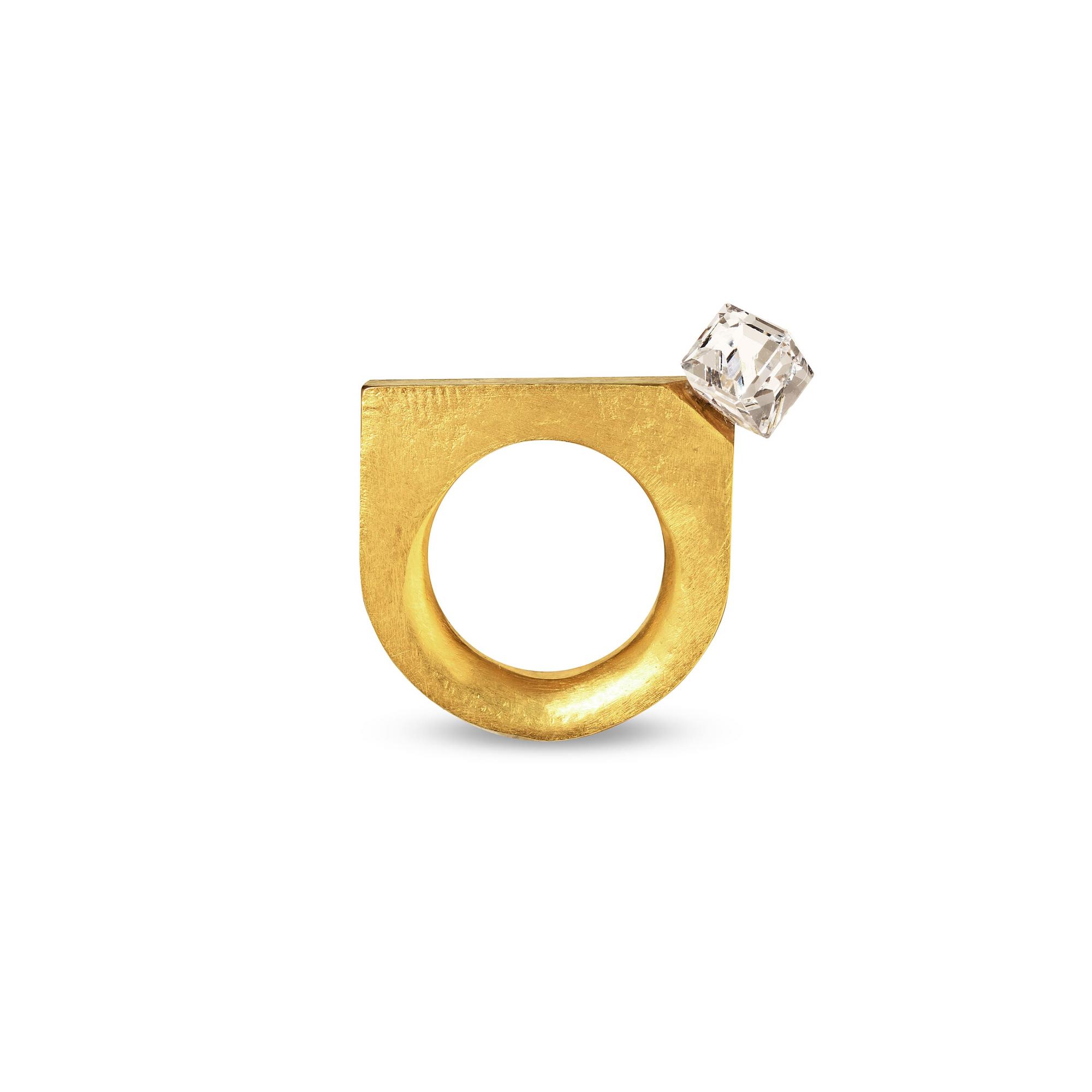 Verėvkina Treasures Кольцо Призма в позолоте