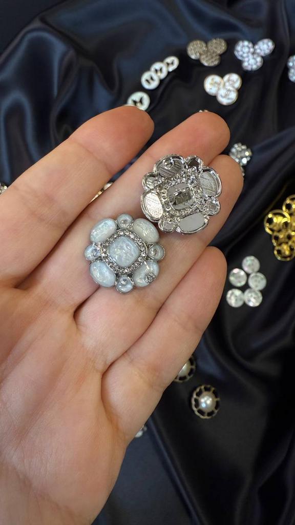 Пуговица 20 мм, металл/пластик, арт.323