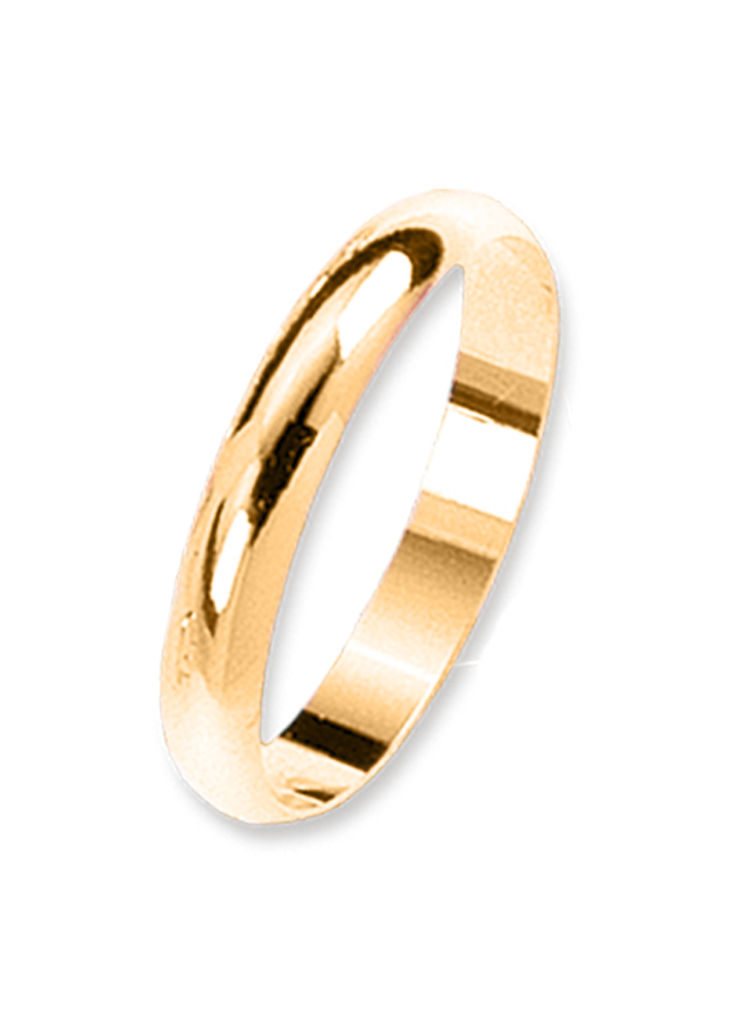 Klassisches Trauring aus Gelbgold