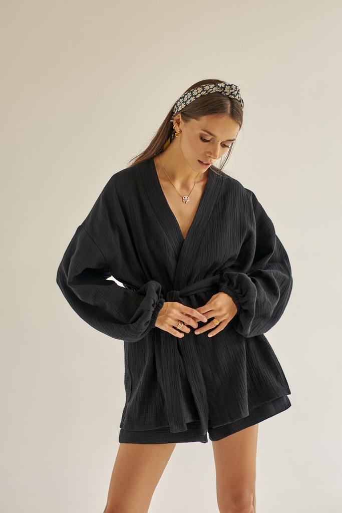 кимоно «бали», черное