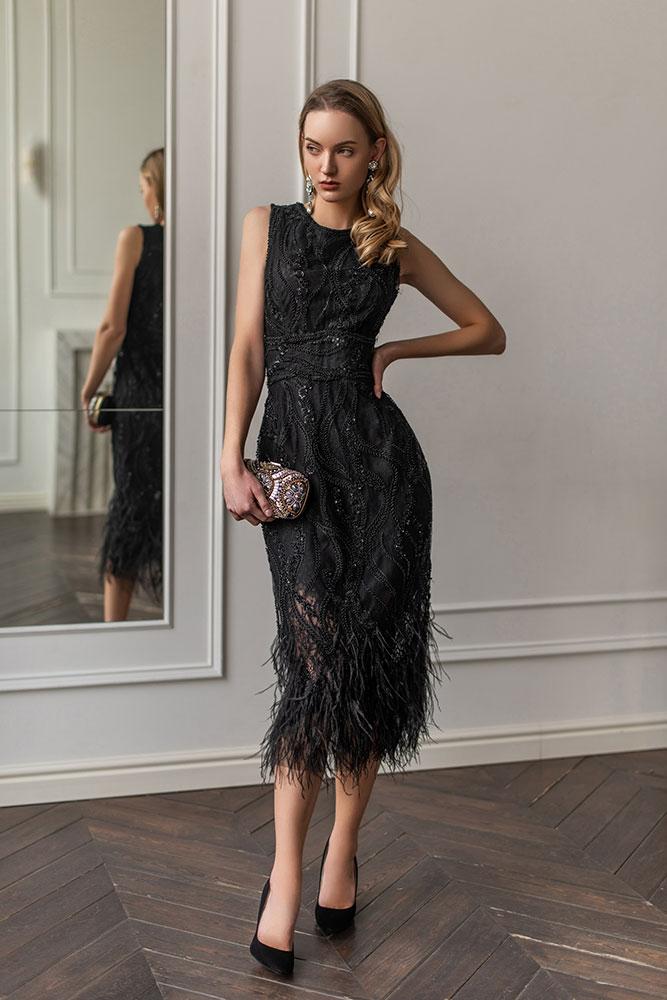 Стильные и элегантные комбинации с черным платьем и пиджаком