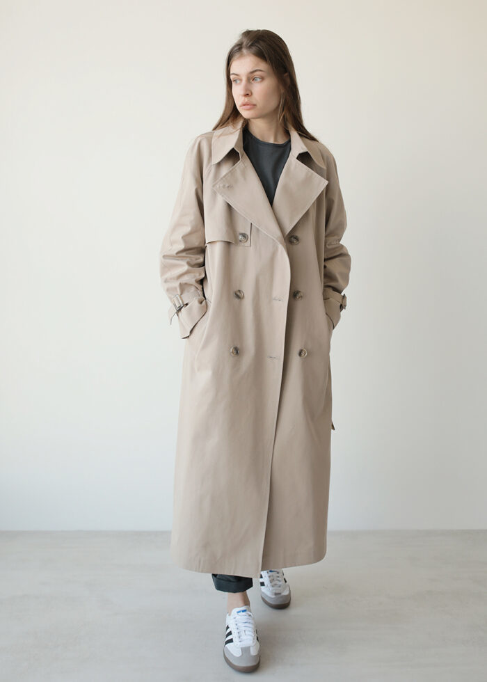 Тренч бежевий oversize