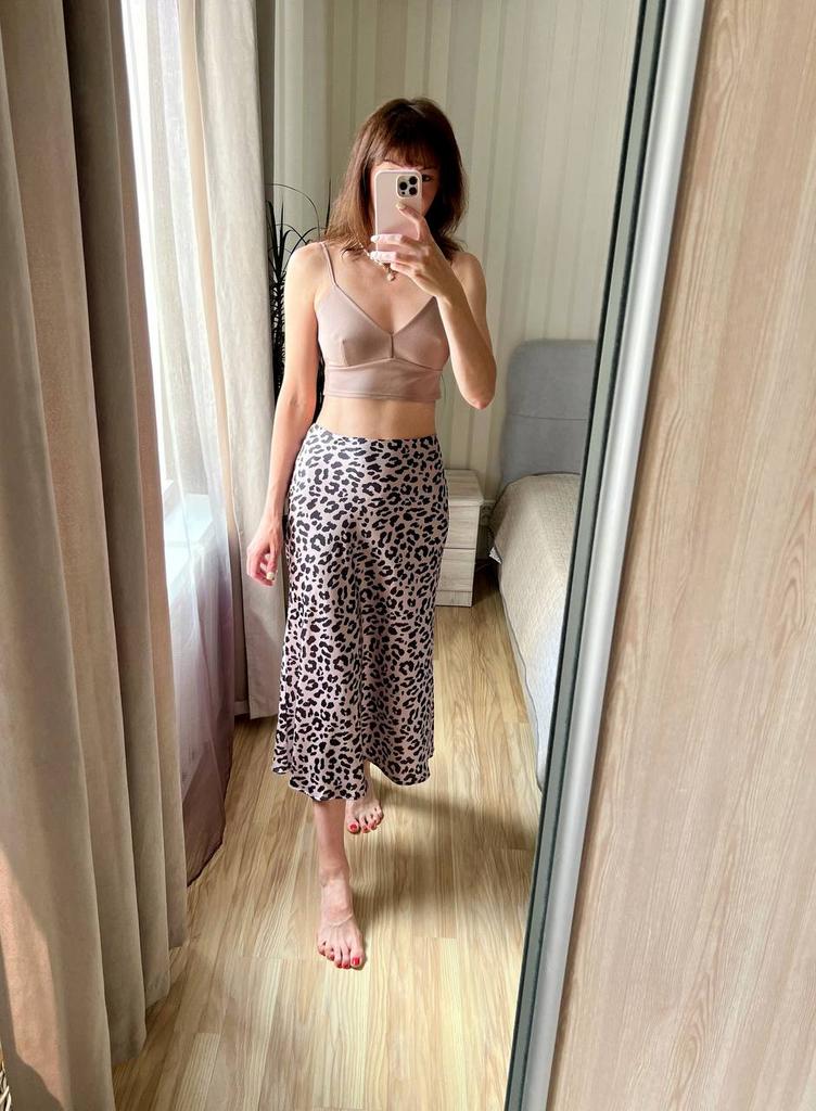 Кавовий  вкорочений топ