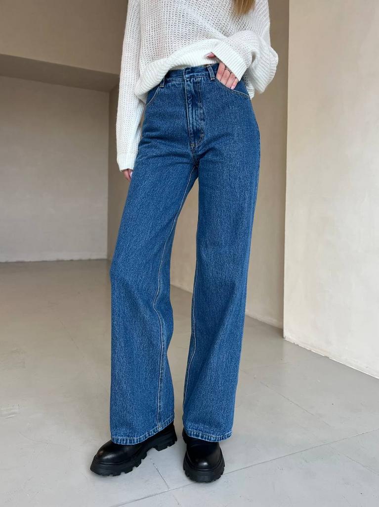 Сині джинси-палаццо