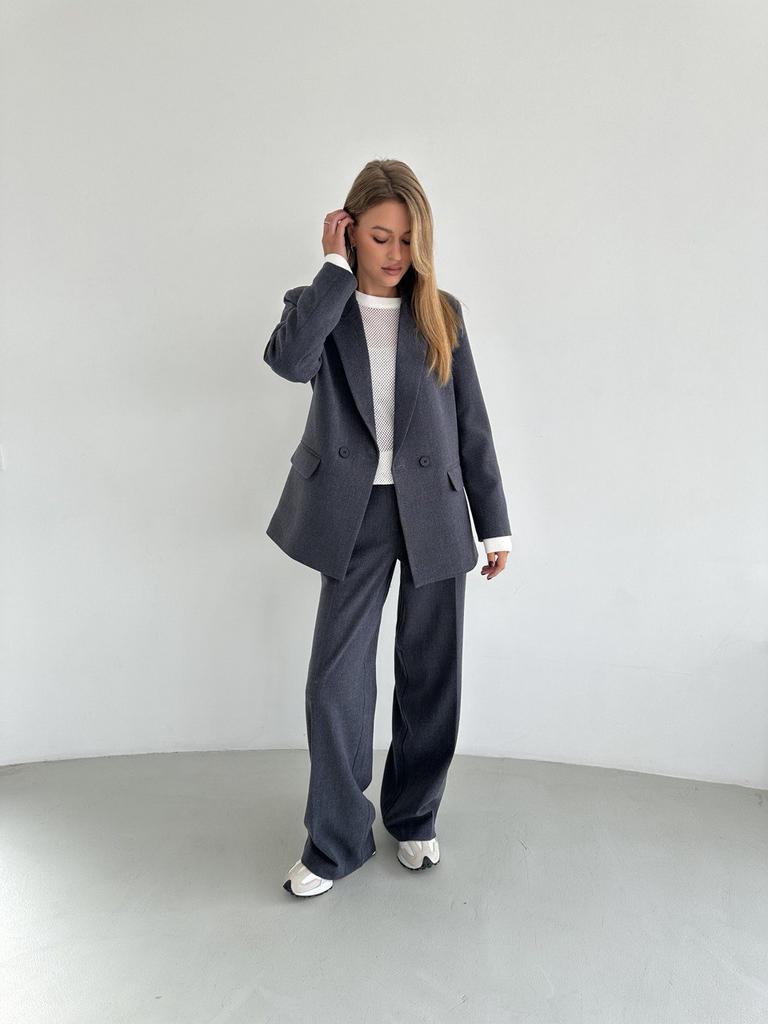 Брюки графітові з додаванням віскози та бавовни #5