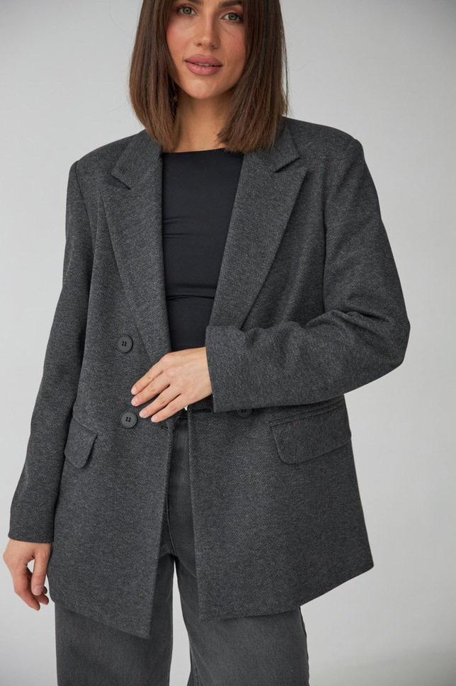 Піджак графітовий  з додаванням кашеміру