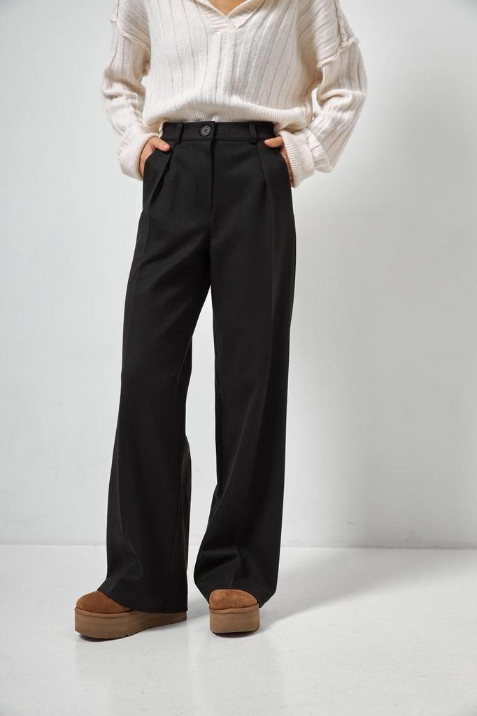 Брюки чорні з додаванням кашеміру