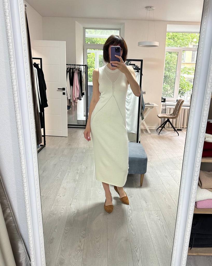 Cукня молочна з бавовни