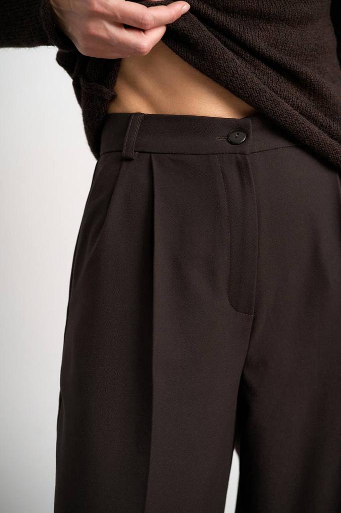 Брюки шоколадні з додаванням вовни