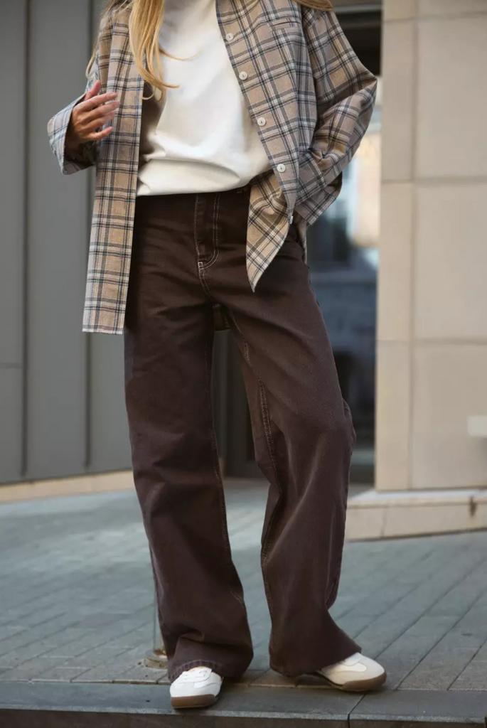 Шоколадні джинси WIDE LEG