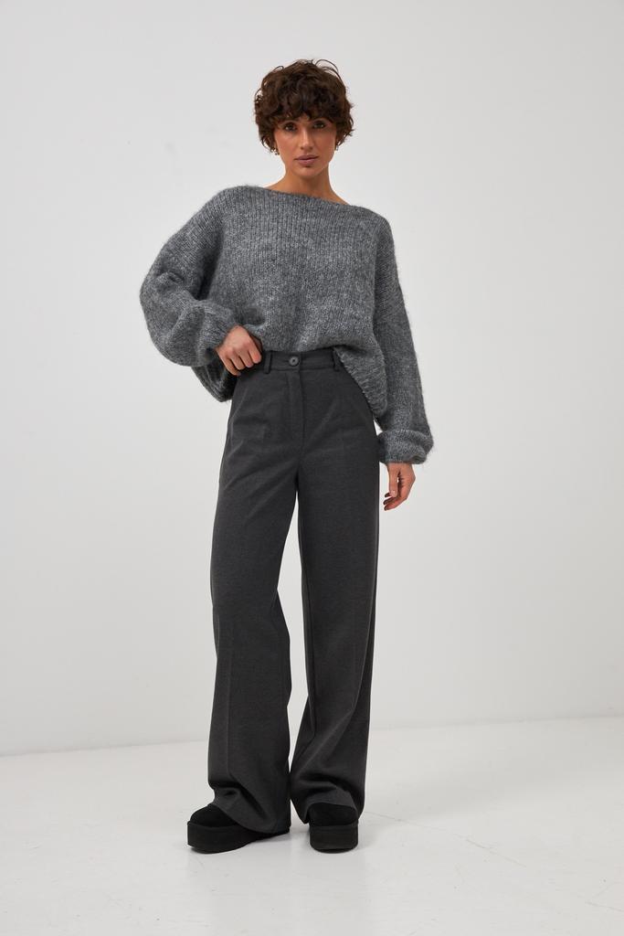 Брюки графіт з додаванням кашеміру