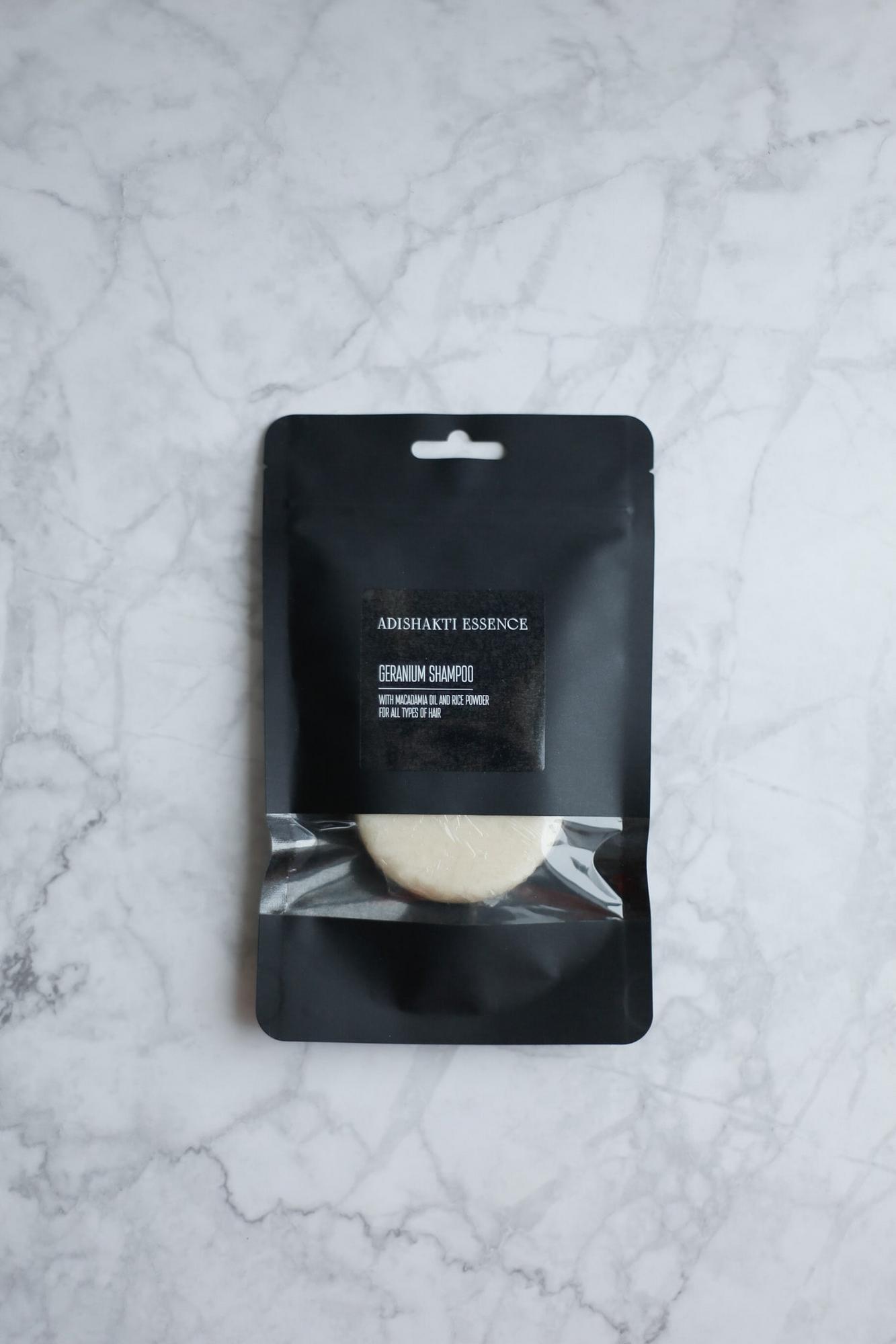 Shampoo Bar GERANIUM with Macadamia Oil and Rice Powder for all types of hair [30 g, 65 g]