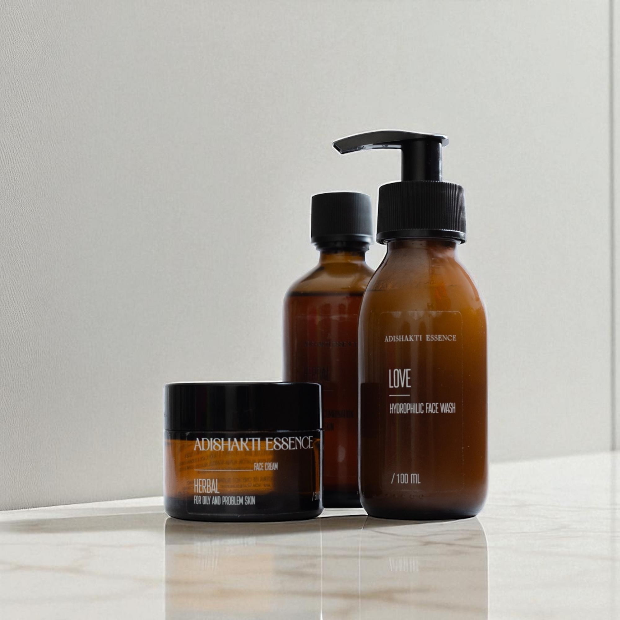 Face Set HERBAL for oily/ problematic/ combination skin