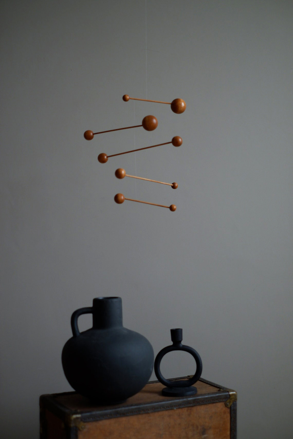 All mobiles > Monika Walnut hanging kinetic mobile Buy from e-shop