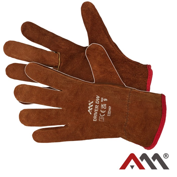 ArtMas Gloves DRIVER DW - Захисні рукавички з коров'ячої шкіри