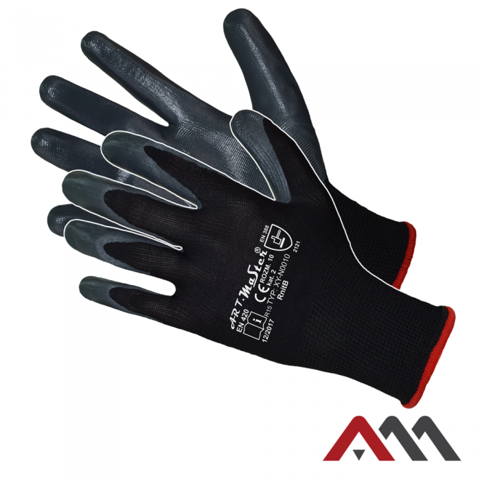 ART.MAS GLOVES RNITBLACK КАТ.2 - Рукавички з нітриловим покриттям на UAFORMA.com